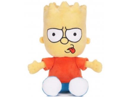 Peluche Les Simpsons : Bart 28 cm - Doudou licence Simpson