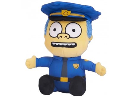Peluche Les Simpsons : Chef Wiggum policier 26 cm - Doudou licence Simpson 