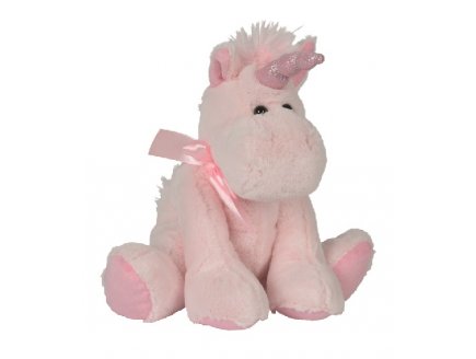 PELUCHE LICORNE ROSE 36CM - ANIMAUX FANTASTIQUE - NICOTOY - 5835910B