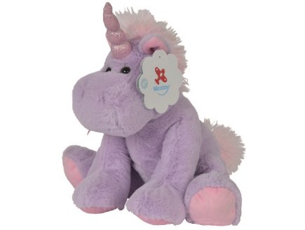 PELUCHE LICORNE VIOLETTE 36CM - ANIMAUX FANTASTIQUE