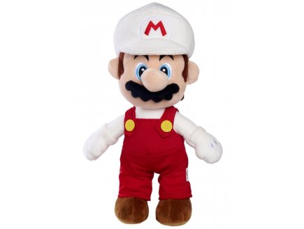 PELUCHE MARIO DE FEU 31 CM - DOUDOU SUPER MARIO - PELUCHE LICENCE OFFICIELLE NINTENDO