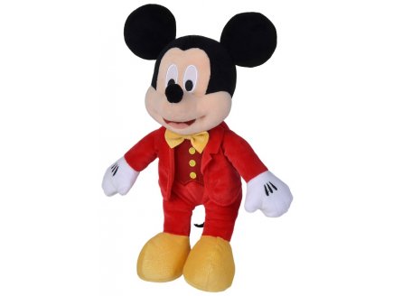 PELUCHE MICKEY LA SOURIS COSTUME ROUGE 33 CM - DOUDOU DISNEY - NICOTOY