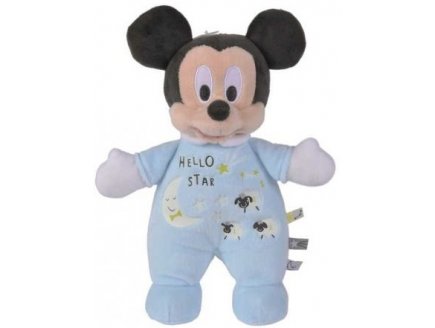 PELUCHE MICKEY PHOSPHORESCENTE BLEU 28 CM DISNEY - DOUDOU BRILLE DANS LA NUIT - NICOTOY