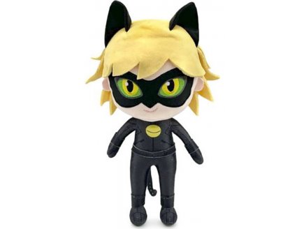 PELUCHE MIRACULOUS : CHAT NOIR 32 CM - ADRIEN - PELUCHE LICENCE