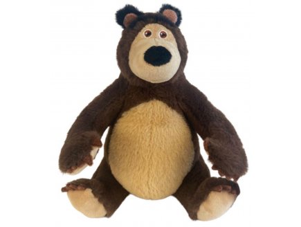 Peluche ours Michka 20 cm - Collection Masha et Michka - doudou enfant