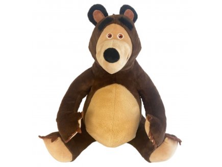 Peluche ours Michka 56 cm - Collection Masha et Michka - Doudou enfant