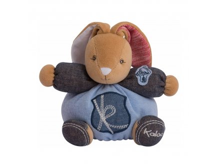 PELUCHE P'TIT LAPINOU CHARMEUR BLUE DENIM 18 CM - KALOO - 960061