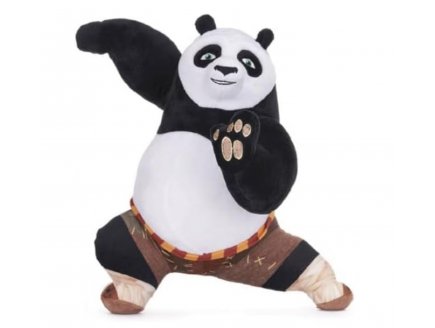 Peluche Panda Po Ping pose 30 cm collection Kung Fu Panda 4 - Doudou enfant - Peluche licence