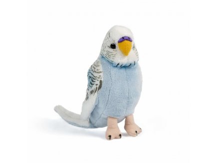 PELUCHE PERRUCHE BLEUE 20 CM - LIVING NATURE AN380B