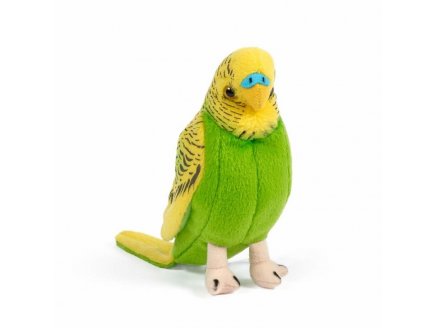 PELUCHE PERRUCHE VERTE 20 CM - LIVING NATURE AN380A