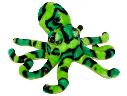 PELUCHE PIEUVRE VERTE 28 CM - WILD PLANET - K7975