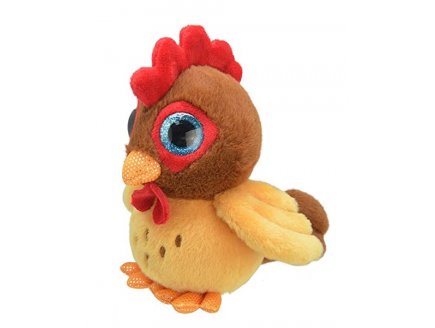 PELUCHE POULE 20 CM - ANIMAUX DE LA FERME - WILD PLANET - K8296