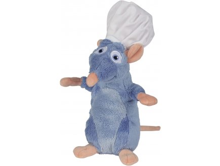 PELUCHE RAT REMY CHEF DE CUISINE 25 CM - RATATOUILLE - NICOTOY - PELUCHE LICENCE DISNEY