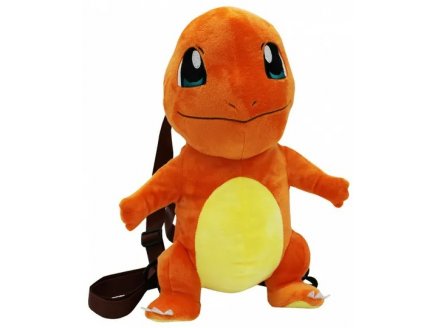 PELUCHE SAC A DOS POKEMON : SALAMECHE 34 CM - PELUCHE LICENCE