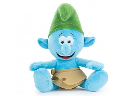 PELUCHE SCHTROUMPF AVENTURIER 33 CM - DOUDOU LICENCE : COLLECTION SCHTROUMPF