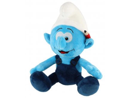 Peluche Schtroumpf Bricoleur 33 cm  - Doudou Licence : Collection Schtroumpf
