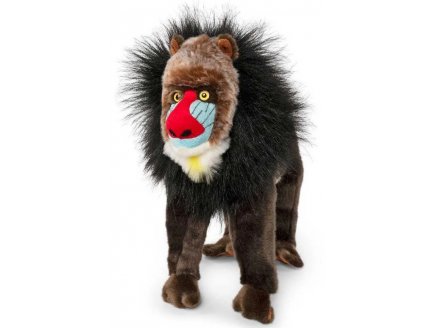 PELUCHE SINGE MANDRILL 31 CM - LIVING NATURE - AN723