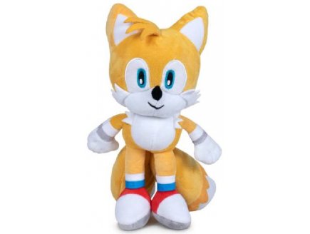 PELUCHE SONIC : TAILS LE RENARD 35 CM - AMIS DE SONIC LE HERISSON - PELUCHE LICENCE