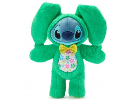Peluche Stitch avec noeud papillon jaune 35 cm - Doudou licence Disney