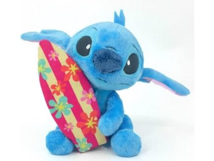 PELUCHE STITCH AVEC PLANCHE DE SURF 30 CM - DC - DOUDOU LICENCE