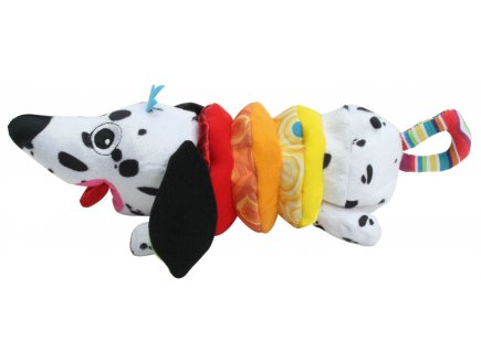 PELUCHE VIBRANTE CHIEN DALMATIEN - LAMAZE - DOUDOU BEBE