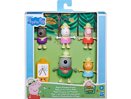 PEPPA LE COCHON FAIT DE LA PEINTURE EN FORET - 6 PIECES + 5 FIGURINES PEPPA PIG + 1 ACCESSOIRE - MINI UNIVERS