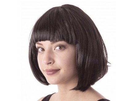 Perruque cabaret courte noire femme - accessoire deguisement