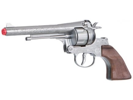 PISTOLET COW BOY 12 COUPS EN METAL ET PLASTIQUE - GONHER - 122