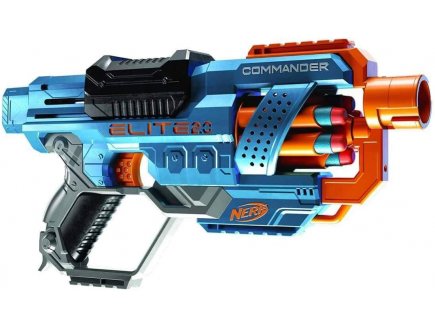 Pistolet nerf elite 2.0 commander rd-6 + 12 flechettes - Hasbro - e9485