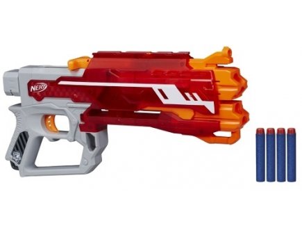 Pistolet nerf n-strike elite blazefire + 4 flechettes - Hasbro - b3575 - jeu plein air