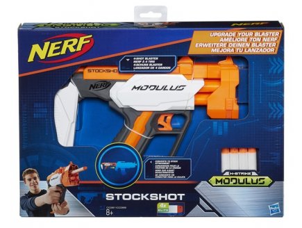 PISTOLET STOCKSHOT NERF N-STRIKE MODULUS - HASBRO - C0391