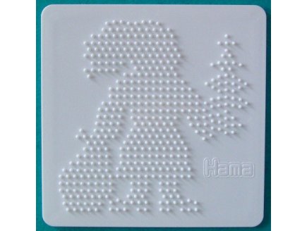 PLAQUE HAMA PERE NOEL POUR PERLES A REPASSER MIDI - LOISIRS CREATIFS - 284