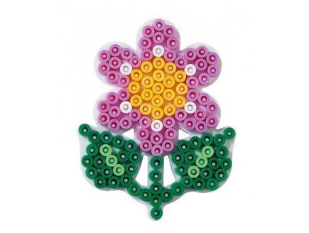 Plaque Hama petite fleur pour perles a repasser midi - loisirs creatifs - 327