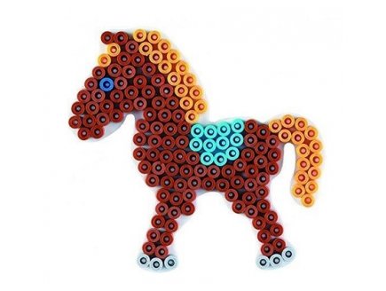 Plaque Hama poney pour perles a repasser midi - loisirs creatifs - 321