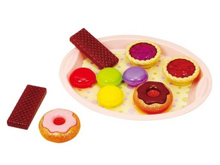 PLATEAU DE PATISSERIES 10 PIECES - JEU IMITATION DINETTE