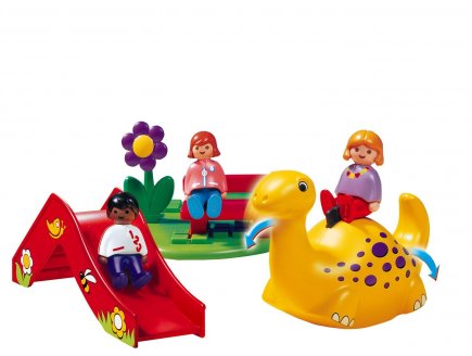 PLAYMOBIL 1.2.3 6748 ENFANTS ET AIRE DE JEUX