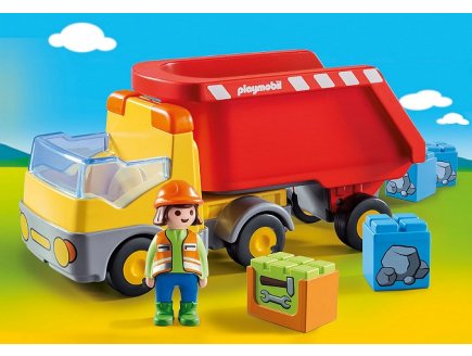 PLAYMOBIL 1.2.3 70126 CAMION BENNE