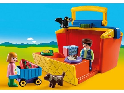 PLAYMOBIL 1.2.3 9123 ETAL DE MARCHE TRANSPORTABLE