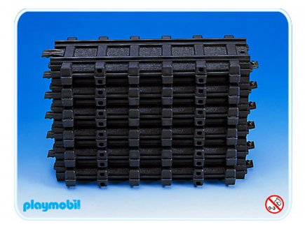 PLAYMOBIL 4384 12 RAILS DROITS - ACCESSOIRES TRAIN PLAYMOBIL