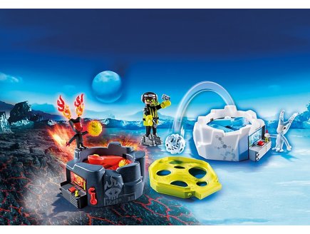 PLAYMOBIL ACTION 6831 ZONE DE COMBAT AVEC ROBOTS