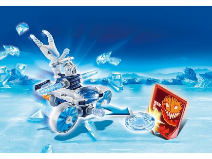 PLAYMOBIL ACTION 6832 ROBOT DE GLACE AVEC LANCE DISQUES