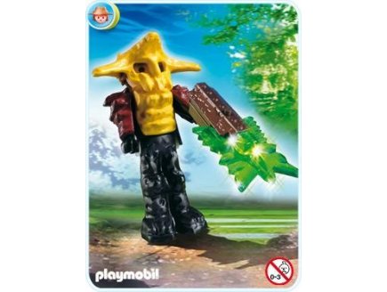 Playmobil chasseurs de tresors 4848 gardien du temple avec arme lumineuse verte