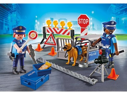 PLAYMOBIL CITY ACTION 6924 BARRAGE DE POLICE