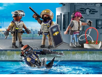 Playmobil City Action 71146 Equipe des forces sp�ciales avec bandit