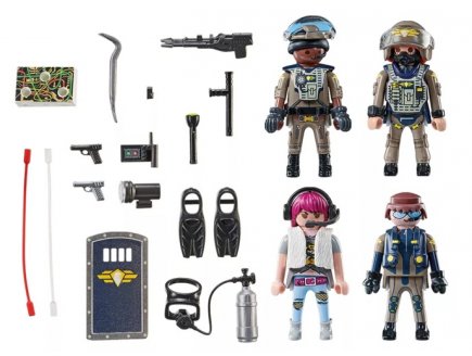 Playmobil City Action 71146 Equipe des forces sp�ciales avec bandit