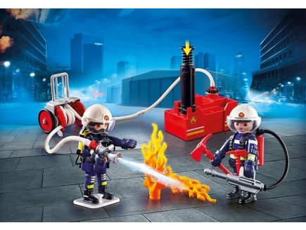 PLAYMOBIL CITY ACTION 9468 POMPIERS AVEC MATERIEL D'INCENDIE