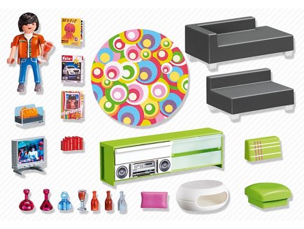 Playmobil city life 5584 salon moderne