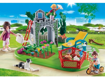 PLAYMOBIL CITY LIFE 70010 SUPERSET FAMILLE ET JARDIN