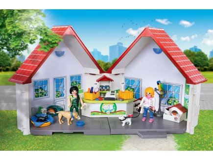 PLAYMOBIL CITY LIFE 71396 ANIMALERIE TRANSPORTABLE
