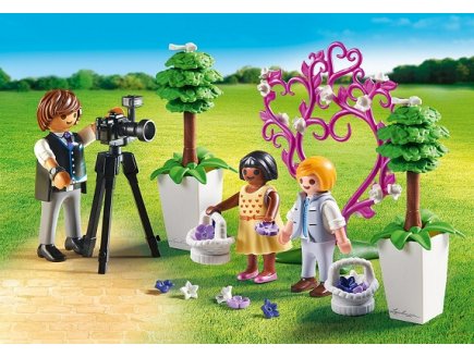 PLAYMOBIL CITY LIFE MARIAGE 9230 ENFANTS D'HONNEUR AVEC PHOTOGRAPHE